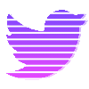 a button of the twitter logo